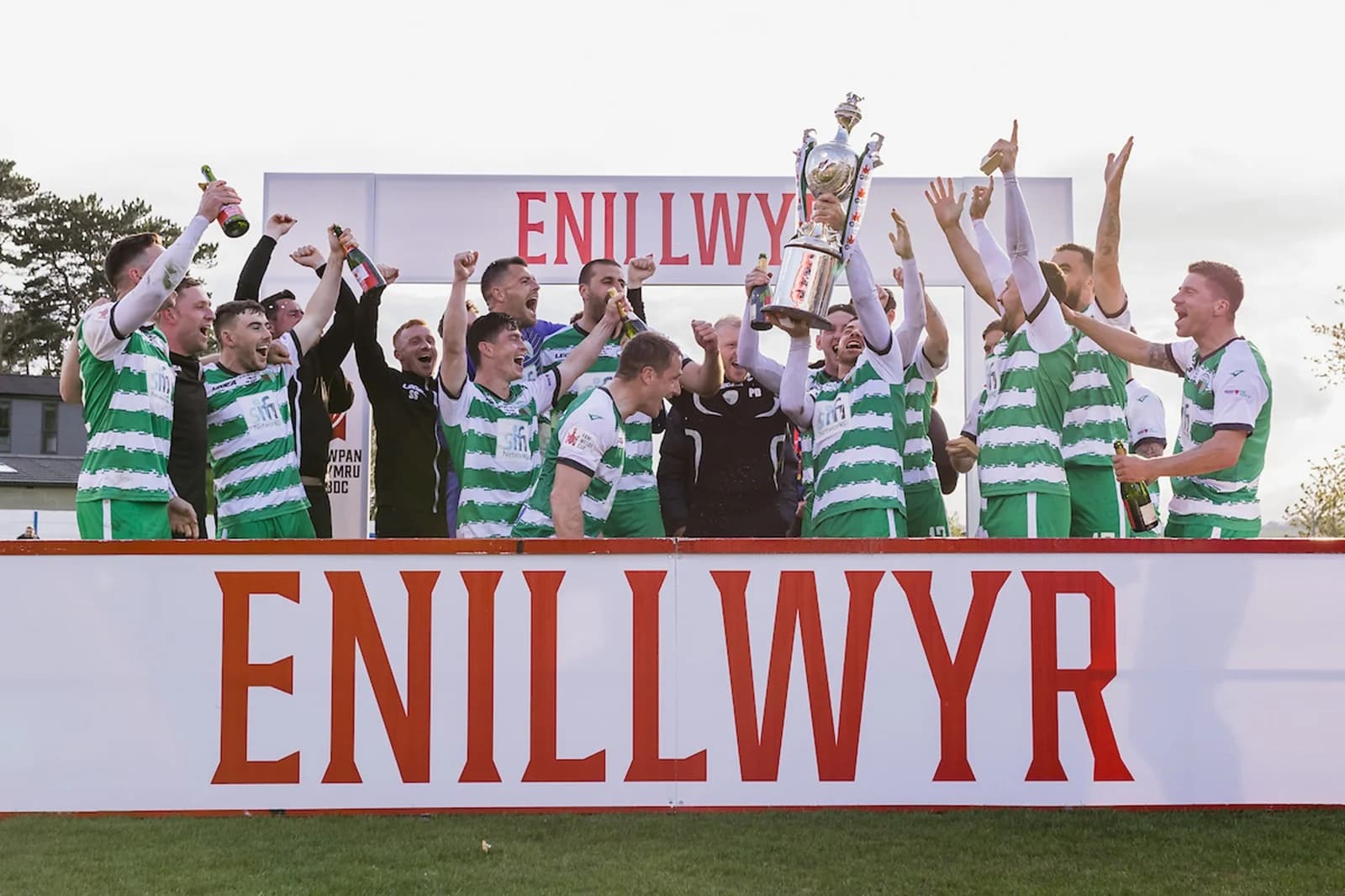 The New Saints won the 2022/23 FAW JD Welsh Cup Final at Nantporth Stadium, Bangor, Wales, 30 April 2023. (Credit: John Smith/FAW)