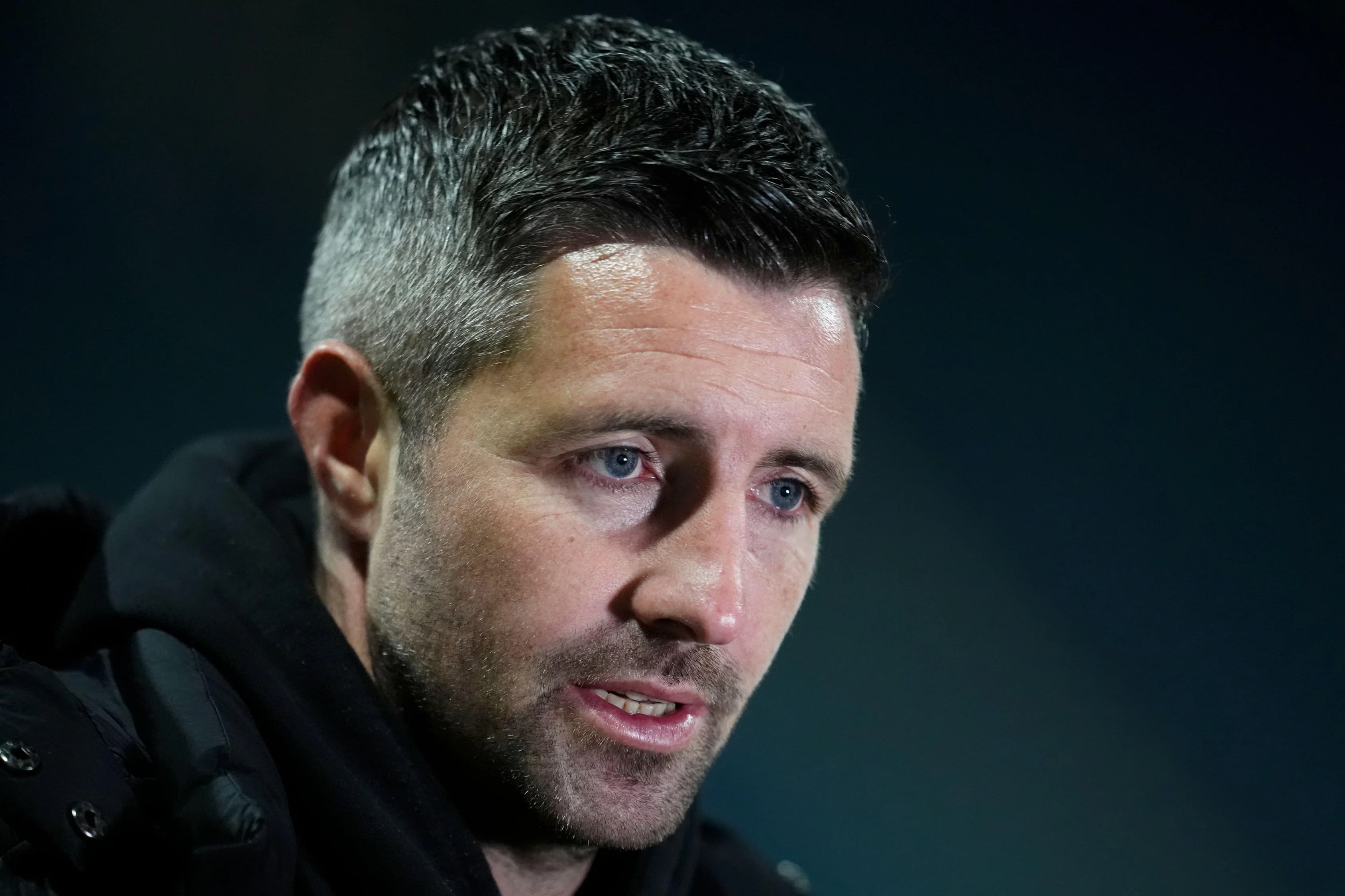 Alan Sheehan at Deepdale stadium. - Credit Alamy