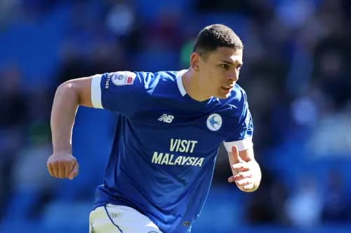Yousef Salech of Cardiff City. Pic. Alamy