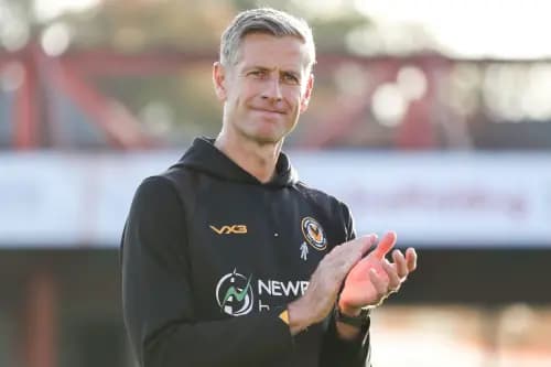 Newport County manager David Hughes. Pic: Alamy