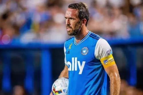 Charlotte FC defender Christian Fuchs. Pic. Alamy