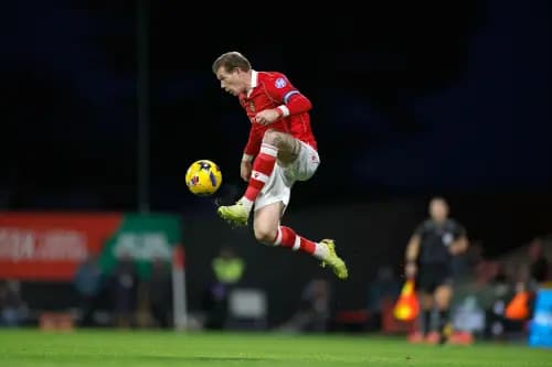 Wrexham's James McClean. Pic. Alamy