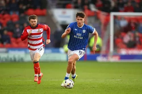 Rubin Colwill (10) of Cardiff City. Pic. Alamy